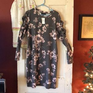 NWT Lane Bryant green and pink dress 14 16